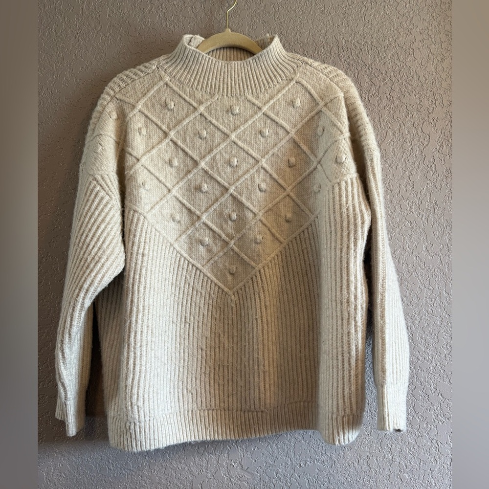 Calvin Klein Ivory Ribbed Sweater
